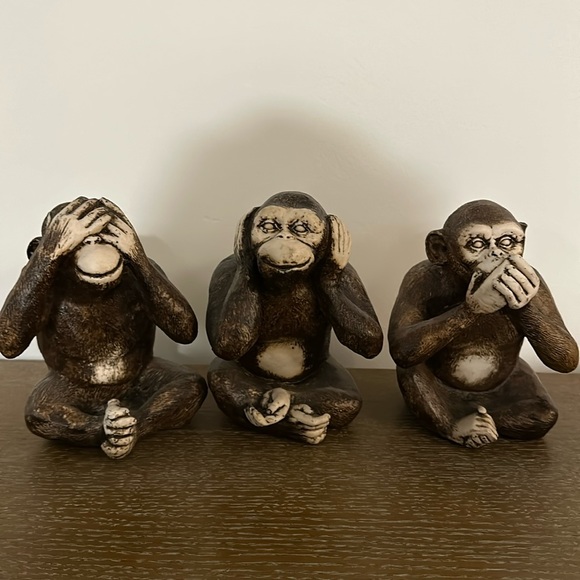 Decorative “evil” monkeys - Picture 1 of 3